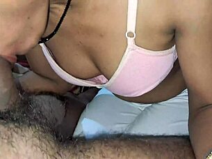 Sensual desi Indian babe moans loud in rough doggystyle ass licking