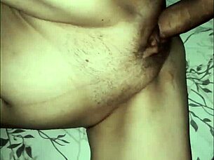 Hey, my hubby films my skinny milf wife's beautiful pussy close up!