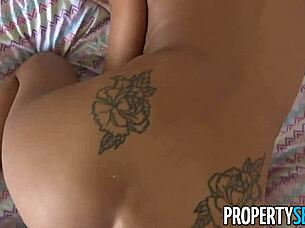landlord catches hot squatter tits pussy pov
