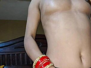 Sensual desi Indian babe moans loud in rough doggystyle ass licking
