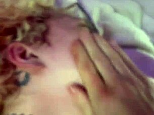 Bound goth slut drips cum orgasms hard with toy bondage