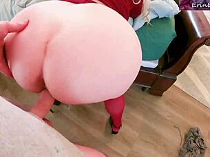 naughty stepmom tempts peeping perv into horny pov pounding