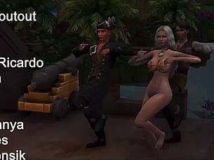 gangbanging slut takes double penetration breeding in sims 4