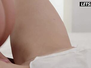 blonde elena double teamed and facial cum blast!
