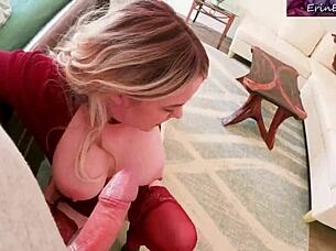 naughty stepmom tempts peeping perv into horny pov pounding
