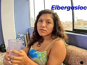 found hot latina roommate trying to sneak out so i rescued her and we ended up fucking wildly in my place