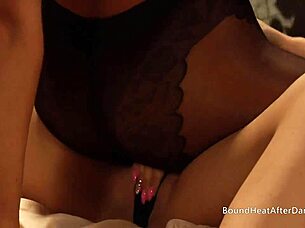 lick my pussy deeper, slave, make your horny dom lesbian madame cum from facesitting!