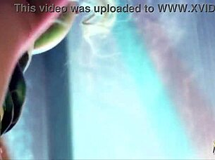 Horny guy bangs beautiful shaved hottie pussy on sofa