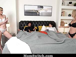 milf friends group fuck wild orgy party 😈💦