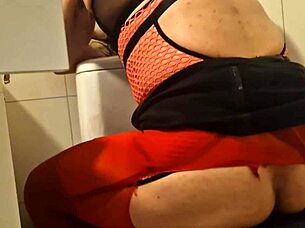 Goth slave rides huge cock anal in lingerie bdsm