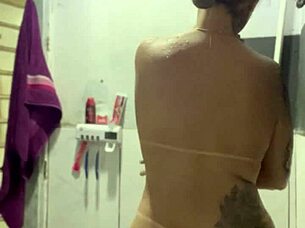 video call flashing big ass tits and wet pussy while cuck watches soccer