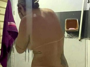 video call flashing big ass tits and wet pussy while cuck watches soccer