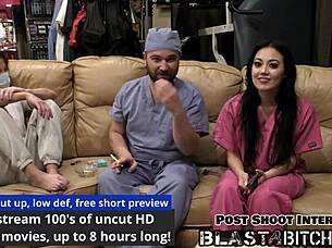 Blaire Celeste's Double Blowjob Face Fuck Ends in Massive Cum Blast POV