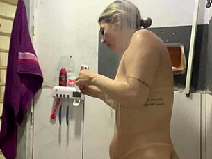 video call flashing big ass tits and wet pussy while cuck watches soccer