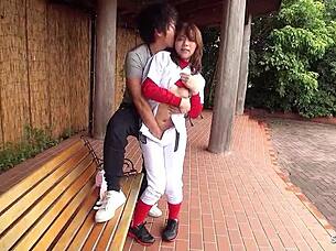 hey this flexible japanese teen classmate seduces me for risky outdoor creampie in public jav 😏