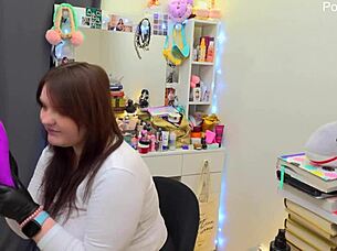 curvy bbw milf backstage dirty talk jerk off with homemade toys!