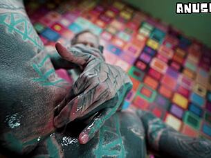 sucking steel hard like your cock in my pink corset 😈