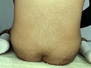 I'm cramming my throbbing tentie and thick 8 cm cock toy into tight ass