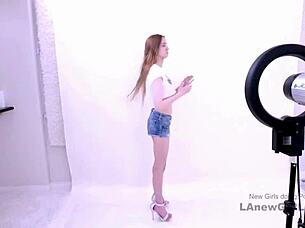 skinny blonde model pounded hard at casting audition