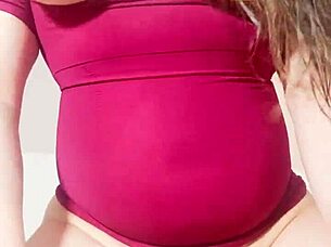latina colombian milf rides big cameltoe pussy on shaved vag