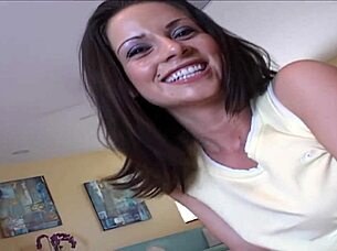 Brunette Milf Gapes Asshole on Two Monster Cocks Doggystyle
