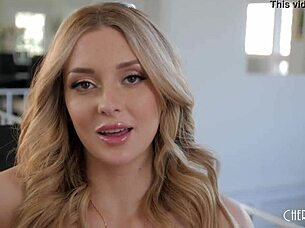 all natural blonde charlotte sins teases joi while fingering in lingerie