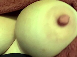 Italian milf Artemisia Love bounces juicy natural tits closeup