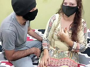 yo horny bf slams indian milf's big boobs hard 😏