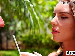 Bold Lesbians Betzz and Dee Vine Devour Wet Pussy and Fruit
