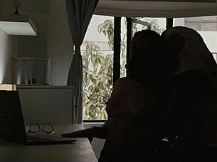 roommate's tiny cock wrecks curvy latina model's wet pussy office