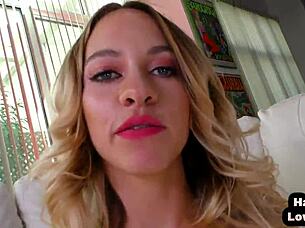 braces teen jerks my pov cock while chatting with her boyfriend uhh