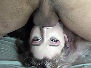 lucky moderator throatfucks famous goth streamer with hot pov creampie eye contact
