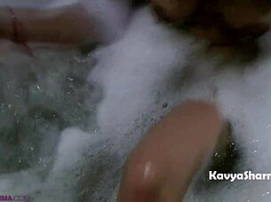 horny indian housewife showers her wet pussy