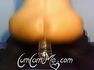 hot big ass brunette student rides water bottle anal cumshot webcam