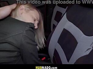 blonde kristy teases instructor with big tits in naughty driving lesson