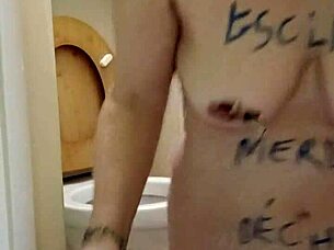 imagine this slave whore licking filthy toilets in 2025 😏🚽