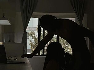 roommate's tiny cock wrecks curvy latina model's wet pussy office