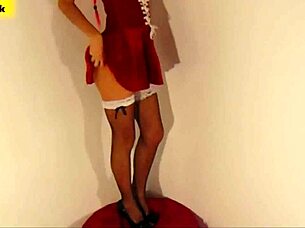 hot christmas horny fun with jenny pink begging to fuck