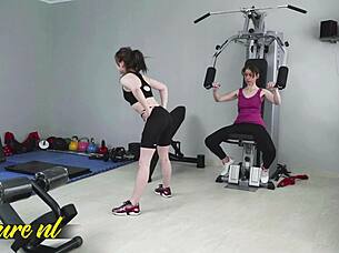 kira stone cheats gym fuck with older lady