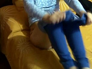 she revels in two massive cumshots drenching ass and tits