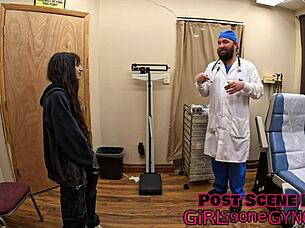 alice rose endures first gyno exam with anal fingering and humiliation