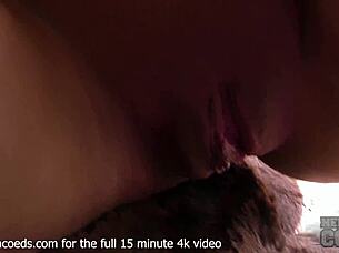 18yo milania fingers wet pussy by open window smoking