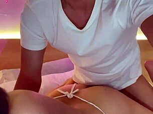 sexy babe fucked doggy in hot swimsuit licking pussy