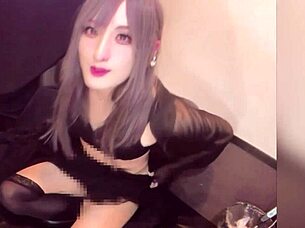 Long Haired Crossdresser Anal Masturbation Live Stream