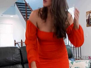 young latina milf joins teen group for wild 4some pussy pounding