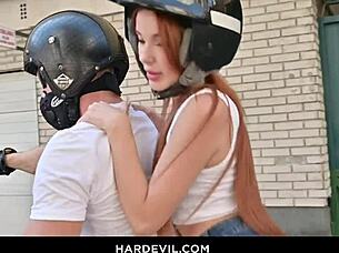 Matthew Pounds and Toys Megan Murkowski's Redhead Asshole to Facial