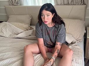 gf cheats aside, goth stepsis rosie rider's big tits tempt