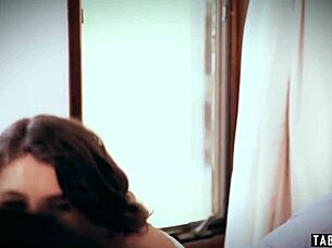 Petite Lesbian Brunettes Jade Nile and Rebel Lynn Lick Pussies