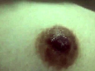 filipina girlfriend's pink nipples licked in homemade fetish