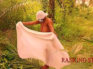 feeling so lonely in the forest i fuck her chubby wet pussy deep outdoors